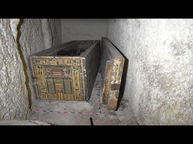 Discovery of Ornate Coffins