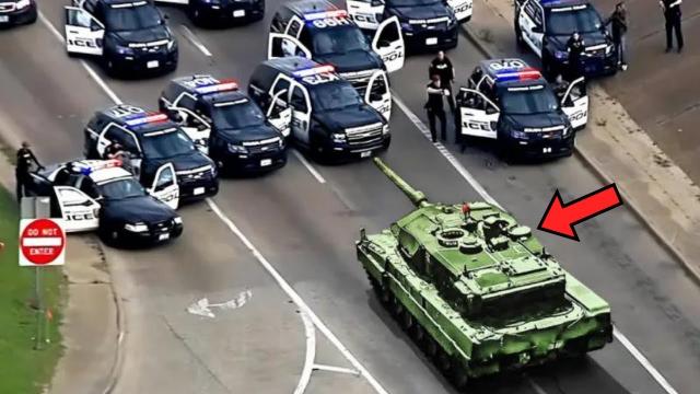 Police Try To Stop Stolen Tank, Then The Thief Makes Ridiculous Demands