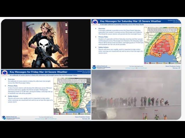 Double Red Alert! Long Track Tornado Outbreak Expected Today & Tomorrow! + more airPlanes on Fire!