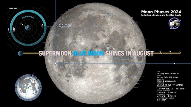 Full moon in Aug. 2024 is a Supermoon Blue Moon!