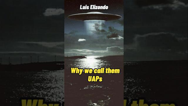 Ex-Pentagon Insider - Why we call them UAPs #shorts #status