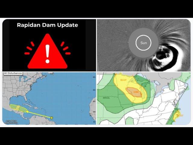 RED ALERT! “Imminent Failure Condition" for Minnesota Rapidan Dam! Iowa Bridge breaks!