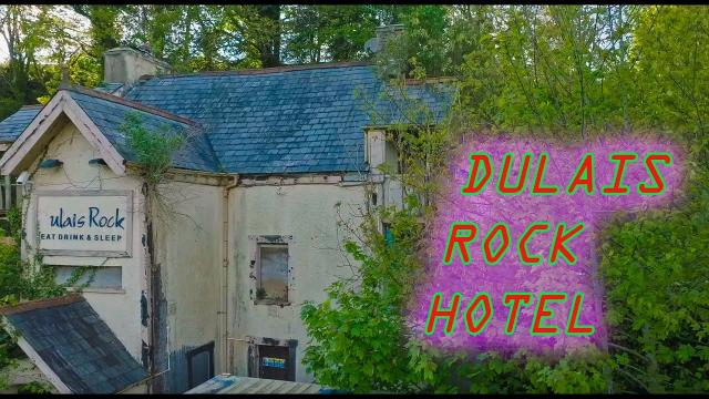 WRECKED HOTEL SMASHED BY TREE - DULAIS ROCK HOTEL NEATH