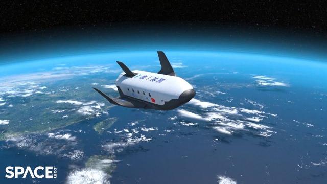 China's new space cargo shuttle launches to Tiangong space station in animation