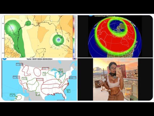 RED ALERT! 10 Solar Storms! 3 Tropical Areas to Hurricane Watch! Earthquakes! Volcanoes! & HEAT.