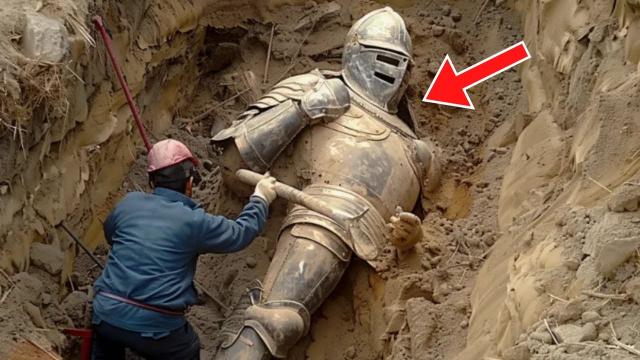 Archeologist Finds Old Knight Armor. He Can't Believe His Eyes When Looking Inside