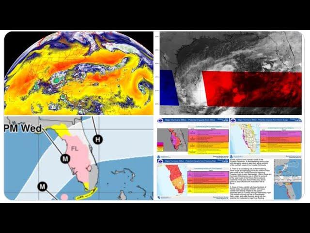 RED ALERT! Hurricane Milton is now Category 5 & predicted to hit near* Tampa Bay Florida!