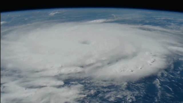 Category 4 Hurricane Beryl seen from space station