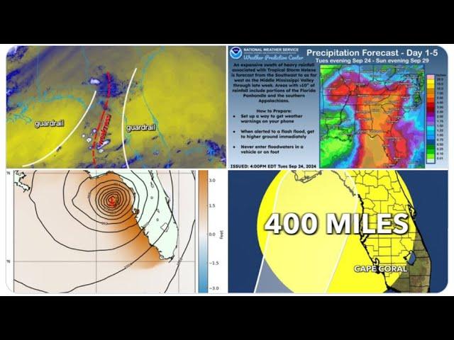 RED ALERT! Major Monster Hurricane Helene landfall in Florida is 60 hours away!