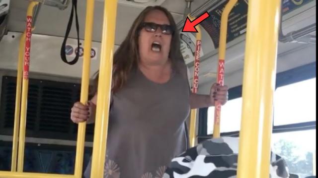 Entitled Karen Yells At Young Boy On Bus And Demands His Seat, One Word Was Enough To Shut Her Up