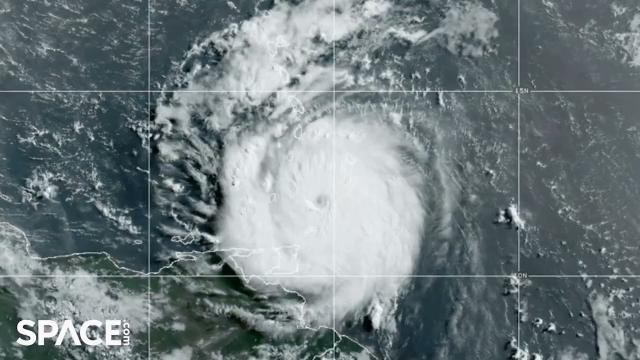 Hurricane Beryl turns into dangerous category 4 storm in time-lapse from space