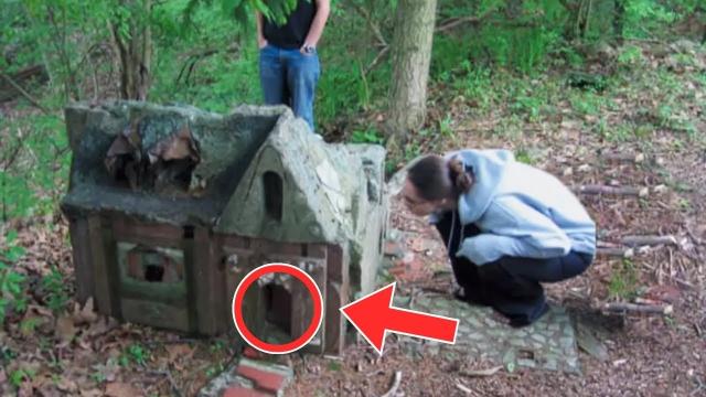 Woman Finds Tiny House In Forest, Turns Pale When She Sees What's Inside