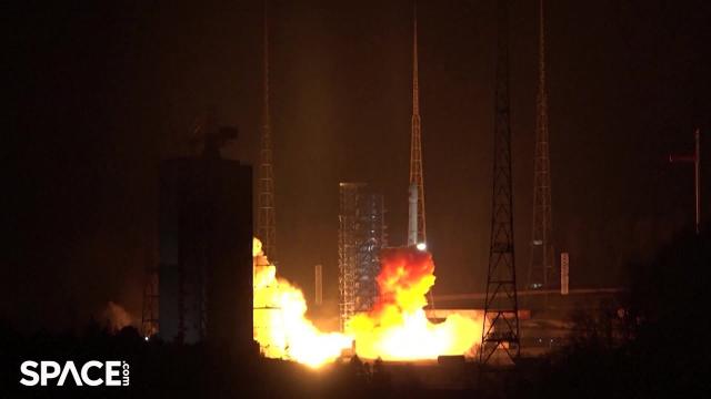 Blastoff! China launch test satellite atop Long March 3B rocket