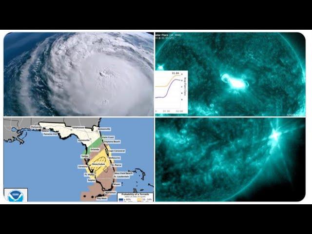 RED ALERT! Category 4 Hurricane Milton! A Lot of Florida Tornadoes! and Two X-Class Solar Flares!