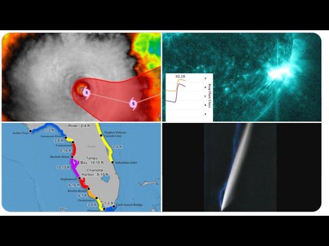 WTF. 180+ MPH Winds Cat 5 Hurricane Milton! 2.1 X-Class Solar Flare & 2 Near Earth Asteroids today!