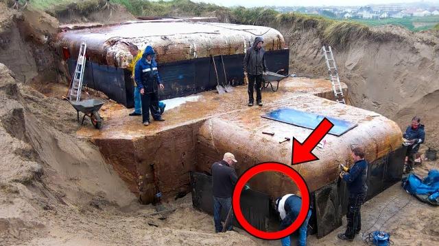 Woman Discovers Buried Bunker in Her Garden, Then Sees the Reason