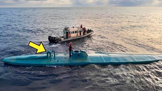 US Coast Guard Intercepts Strange Blue Boat, Then They Take A Look Inside