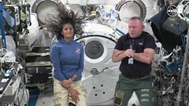 NASA's Boeing Starliner astronauts talk with NASA leaders from space station