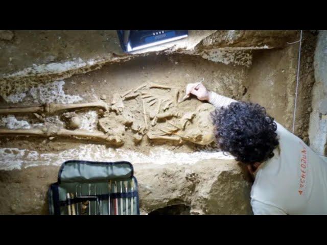 Basement renovation in home near Paris unearths cemetery spanning 700 years, with Roman era graves