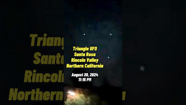 Triangle UFO in Northern California, Aug 2024 #shorts #status ????