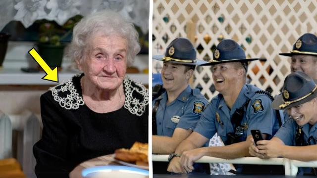 Officers Laugh At Elderly Woman - They Turn Pale When They Learn Who Her Son Is