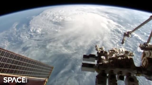 Hurricane Milton seen from space station hours before Florida landfall