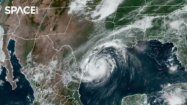 Hurricane Beryl makes landfall in Texas in time-lapse from space