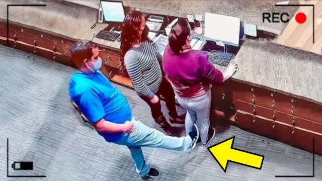 Rude Man Kept Kicking Colleague From Behind - Her Revenge Is Priceless