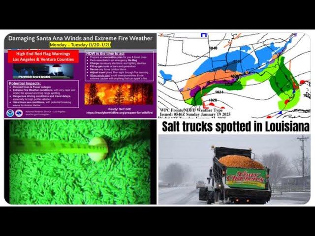 WTF Alien Egg UFO Retrieval? S. California about to Burn again? Houston & Southern Snow USA?