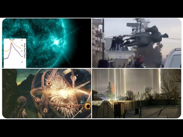 Super Wild Week! BIG Alaska Earth Quake Swarm! X class Solar Flare! Government Shake Ups! Robots!