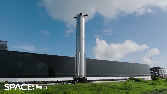 SpaceX Starship's flight 5 Super Heavy booster moved to the pad