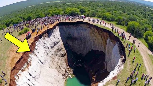 Massive Sinkhole Appears On Family's Land, Leads To Huge Discovery