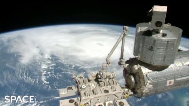 ISS flies directly over massive Hurricane Helene in time-lapse