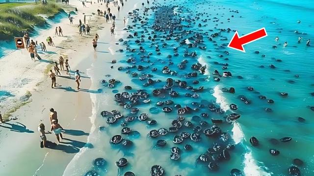 Beachgoers See Strange "Objects" In Sea - They Turn Pale When Realizing What They Are