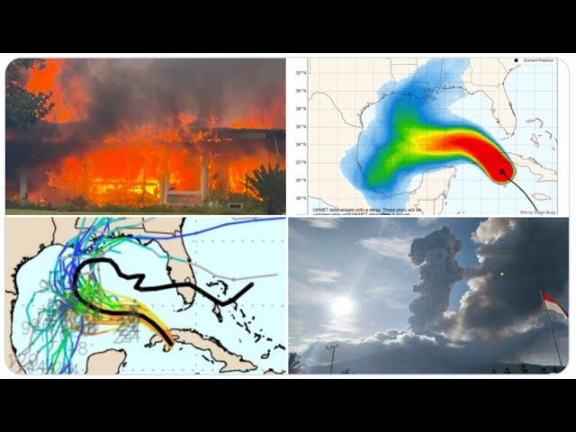 RED ALERT! California Mountain Fire! WTF Hurricane Rafael? Volcanoes! & USA 250 Birthday Party!