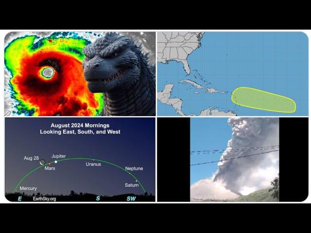 Typhoon Shanshan threatens Japan! Laki-Laki Volcano Erupts! September USA Hurricane Trouble Trouble?