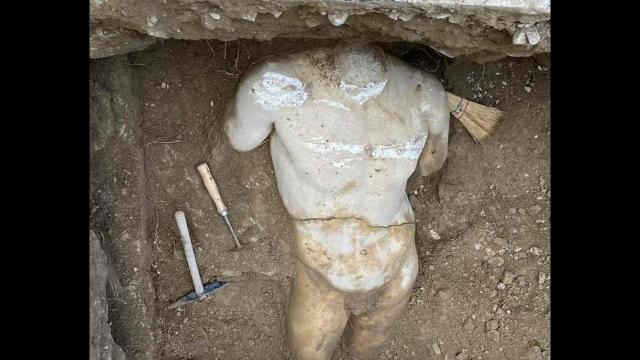 Statue found near the Odeon of Herodes Atticus