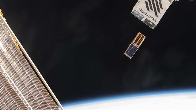 Watch shoebox-sized cubesats deployed from ISS in these amazing views