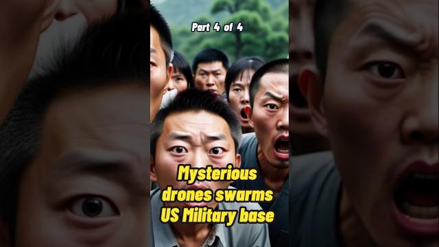 Mysterious drones swarmed over US military base for 17 days Part 4 #shorts #status