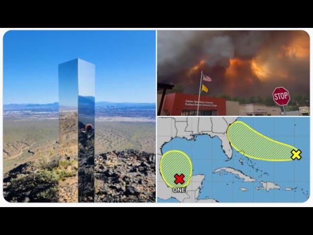 RED ALERT! Huge New Mexico Wildfire! 3 Tropical Areas to Watch! New Vegas Monolith Dropped!