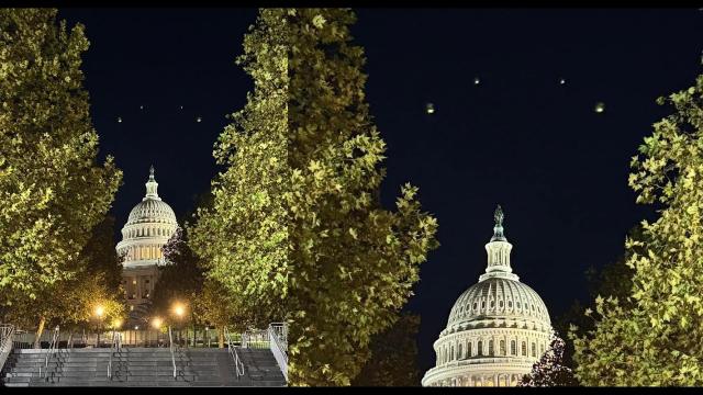 UAPs over Washington DC today