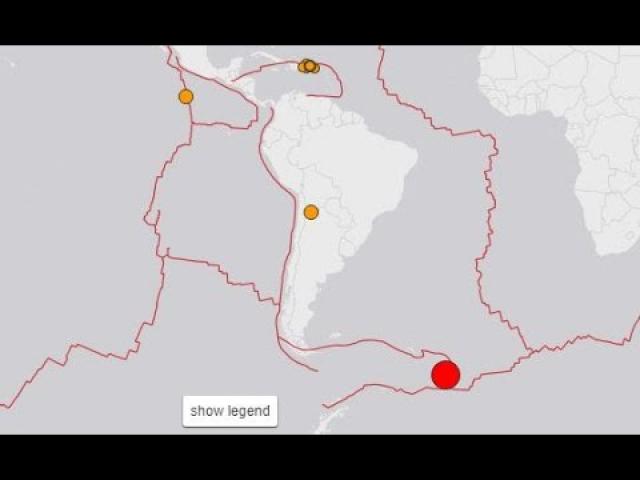 7.3 Earthquake South Sandwich Islands