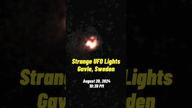 Strange UFO Lights in SWEDEN, Aug 2024 #shorts #status ????