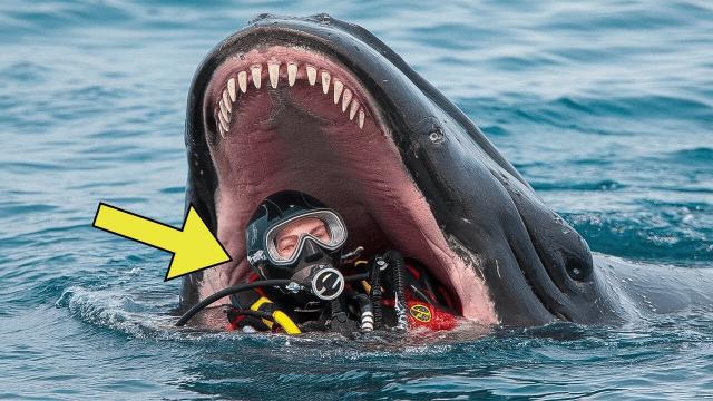 Whale Suddenly Swallowed A Diver. 5 Minutes Later, Everyone Turned Pale Discovering Why