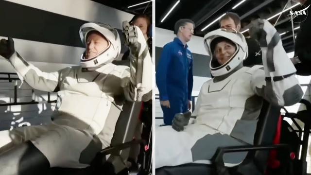 Butch, Suni and rest of SpaceX Crew-9 mission exit Dragon spacecraft after splashdown