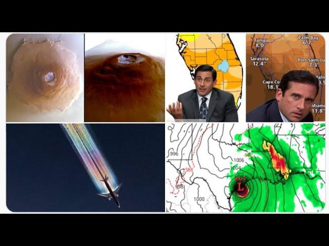 RED ALERT! Hurricane amount of RAIN for Florida and TEXAS?!* Water on Mars. Again. & Star Explodes.