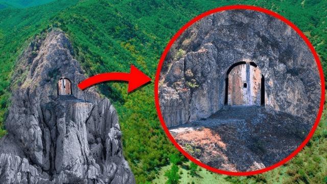 Guy Spots a Strange Door On Top Of Rock While Flying Drone, Turns Pale When He Steps Inside