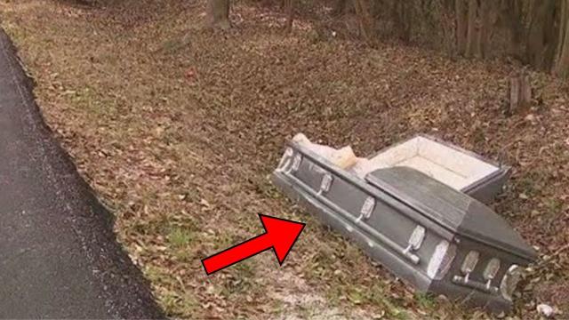 Cop Orders To Open Coffin, When He Sees What's Inside, He Arrested The Driver