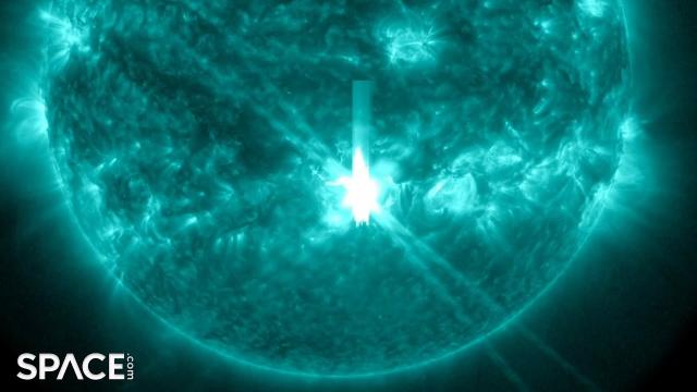 X9! Sun unleashes biggest solar flare since 2017 - See a time-lapse