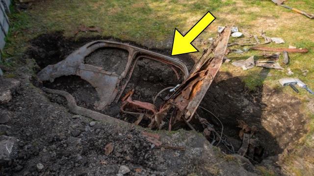 Couple Discovers Buried Car in Backyard – One Day Later, The Husband Leaves